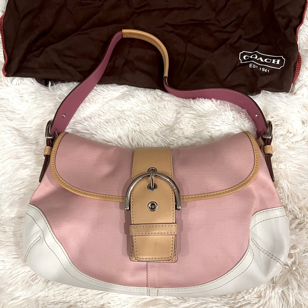 Pink Coach bag in excellent condition